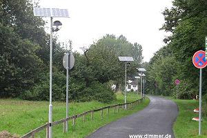 Dekorative Solar LED Radwegbeleuchtung